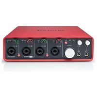 Focusrite Scarlett 18i8 Gen3 USB Audio Interface - 18in/8out, 4 Mic Preamps
