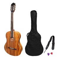 Martinez 'Slim Jim' Full Size Student Classical Guitar Pack with Built In Tuner (Rosewood)
