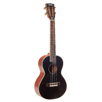 Mahalo Tenor Ukulele. Pearl Series Series Transparent black top Satin 432mm scale.