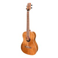 Martinez 'Southern Belle' 8-Series Solid Koa Top Acoustic-Electric Baritone Ukulele With Hard Case (Natural Gloss)