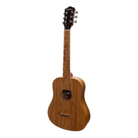 Martinez Acoustic-Electric Babe Traveller Guitar (Jati-Teakwood)