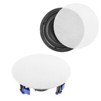 952.630 - Power Dynamics NCBT5 Amplified Low Profile Ceiling Speaker Set BT 5.25 Inch White