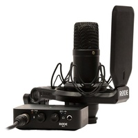 Rode NT1 1" Cardioid Condenser Microphone incl AI1 Audio Interface & SM6 Shock Mount
