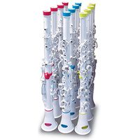 NU-N100CLPK Clarineo Standard Model, White W Pink Inner Bell & Rings