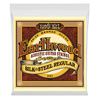 Ernie Ball Earthwood Silk & Steel Regular 80/20 Bronze Acoustic Guitar Strings - 13-56 Gauge