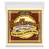 Ernie Ball Earthwood Silk & Steel Soft 12-String 80/20 Bronze Acoustic Guitar Strings - 9-46 Gauge