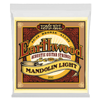Ernie Ball Earthwood Mandolin Light Loop End 80/20 Bronze Acoustic Guitar Strings - 9-34 Gauge