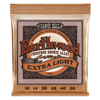 Ernie Ball Earthwood Extra Light Phosphor Bronze Acoustic Guitar Strings - 10-50 Gauge