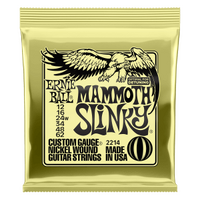 Ernie Ball Mammoth Slinky Nickel Wound Electric Guitar Strings - 12-62 (wound G) Gauge