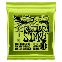 Ernie Ball Regular Slinky Nickel Wound Electric Guitar Strings - 10-46 Gauge