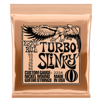 Ernie Ball Turbo Slinky Nickel Wound Electric Guitar Strings 9.5 - 46 Gauge