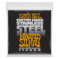 Ernie Ball Hybrid Slinky Stainless Steel Wound Electric Guitar Strings - 9-46 Gauge