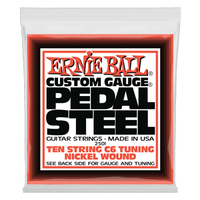 Ernie Ball Pedal Steel 10-String C6 Tuning Nickel Wound Electric Guitar Strings - 12-66 Gauge
