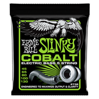 Ernie Ball Bass 5 Slinky Cobalt Electric Bass Strings - 45-130 Gauge