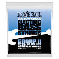 Ernie Ball Flatwound Group II Electric Bass Strings - 50-105 Gauge