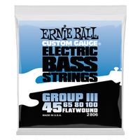 Ernie Ball Flatwound Group III Electric Bass Strings - 45-100 Gauge