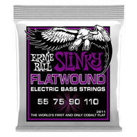 Ernie Ball Power Slinky Flatwound Electric Bass Strings - 55-110 Gauge