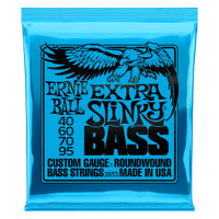 Ernie Ball Extra Slinky Nickel Wound Electric Bass Strings - 40-95 Gauge