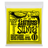 Ernie Ball Slinky 6-String w/ small ball end 29 5/8 scale Bass Guitar Strings - 20-90 Gauge