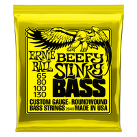 Ernie Ball Beefy Slinky Nickel Wound Electric Bass Strings - 65-130 Gauge