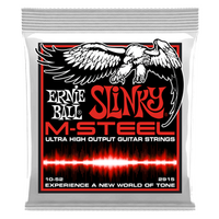 Ernie Ball Skinny Top Heavy Bottom Slinky M-Steel Electric Guitar Strings - 10-52 Gauge