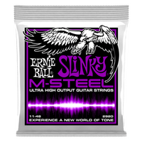 Ernie Ball Power Slinky M-Steel Electric Guitar Strings - 11-48 Gauge