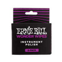 Ernie Ball Wonder Wipes Instrument Polish 6 Pack  