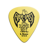 Ernie Ball 1.5mm Yellow Everlast Picks 12-pack  