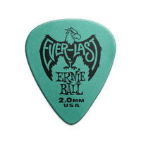 Ernie Ball 2.0mm Teal Everlast Picks 12-pack  