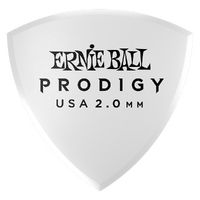 Ernie Ball 2.0mm White Large Shield Prodigy Picks 6-pack  