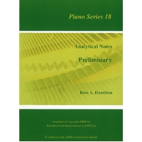 AMEB Analytical Notes Piano Series 18 Preliminary