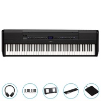 Yamaha P515B 88-Key Weighted Action Digital Piano (Black) w/ Bonus Accessories