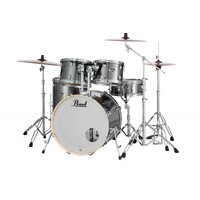Pearl Export 5-Piece 22" Fusion Drum Kit w/ Hardware (Smokey Chrome)