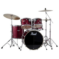 Pearl Export 5-Piece 22" Fusion Drum Kit w/ Hardware (Burgundy)
