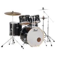 Pearl Export 5-Piece 22" Rock Drum Kit w/ Hardware (Jet Black)