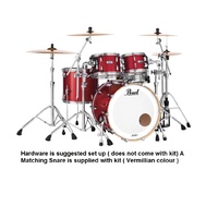 Pearl MCT 22" 4PC SHELL PACK (10 x 7TT, 12 x 8TT, 16 x 16FT, 22 x 18BD(BX) VERMILLION SPARKLE