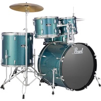 Pearl Roadshow-X 5-Piece Fusion-Plus 22" Acoustic Drum Kit [Colour: AQUA BLUE GLITTER]