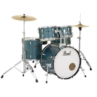 Pearl Roadshow Complete 5-Piece 20" Fusion Drum Kit w/ Hardware & Cymbals (Aqua Blue Glitter)