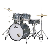 Pearl Roadshow Complete 5-Piece 20" Fusion Drum Kit w/ Hardware & Cymbals (Charcoal Metallic)