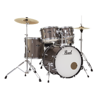Pearl Roadshow Complete 5-Piece 20" Fusion Drum Kit w/ Hardware & Cymbals (Bronze Metallic)