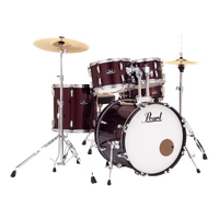 Pearl Roadshow Complete 5-Piece 20" Fusion Drum Kit w/ Hardware & Cymbals (Red Wine)