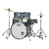Pearl Roadshow Complete 5-Piece 22" Fusion Drum Kit w/ Hardware & Cymbals (Aqua Blue Glitter)