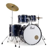 Pearl Roadshow Complete 5-Piece 22" Fusion Drum Kit w/ Hardware & Cymbals (Royal Blue Metallic)