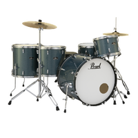 Pearl Roadshow Complete 5-Piece 22" Rock Drum Kit w/ Hardware & Cymbals (Aqua Blue Glitter)