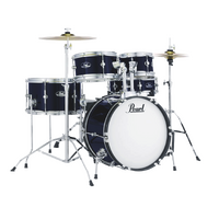 Pearl Roadshow Junior 5-Piece 16" Drum Kit w/ Hardware & Cymbals (Royal Blue Metallic)