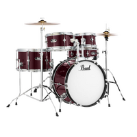 Pearl Roadshow Junior 5-Piece 16" Drum Kit w/ Hardware & Cymbals (Red Wine)