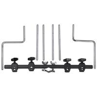 Pearl PERC. ACCESSORY RACK, 18" W/4 STRAIGHT POSTS & 2 "Z" POSTS