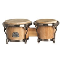 Pearl PRIMERO PRO SERIES WOOD BONGOS, 7+8-1/2" - NATURAL