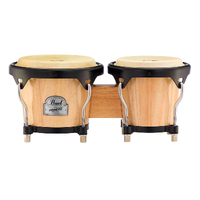 Pearl Primero Wood Bongos, 6" + 7" - Natural Lacquer