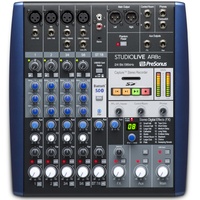 PreSonus USB-C 8 ch analogue mixer with 8x4 multitrack recording